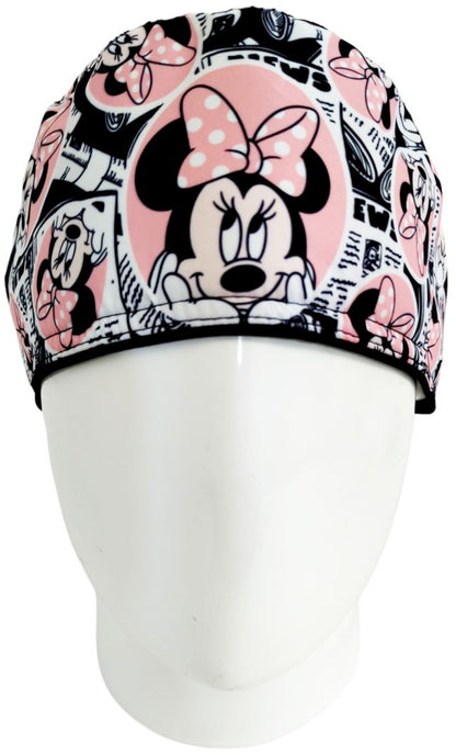 Gorro Quirúrgico Mujer y Portacarnet Minnie Salmón - gorro antifluido para mujer Doctools - foto 3