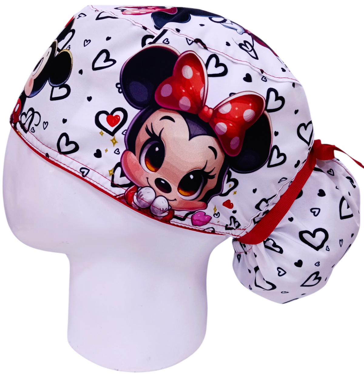 Gorro Quirúrgico Mujer y Portacarnet Minnie y Mickey Baby - gorro antifluido para mujer Doctools - foto 1