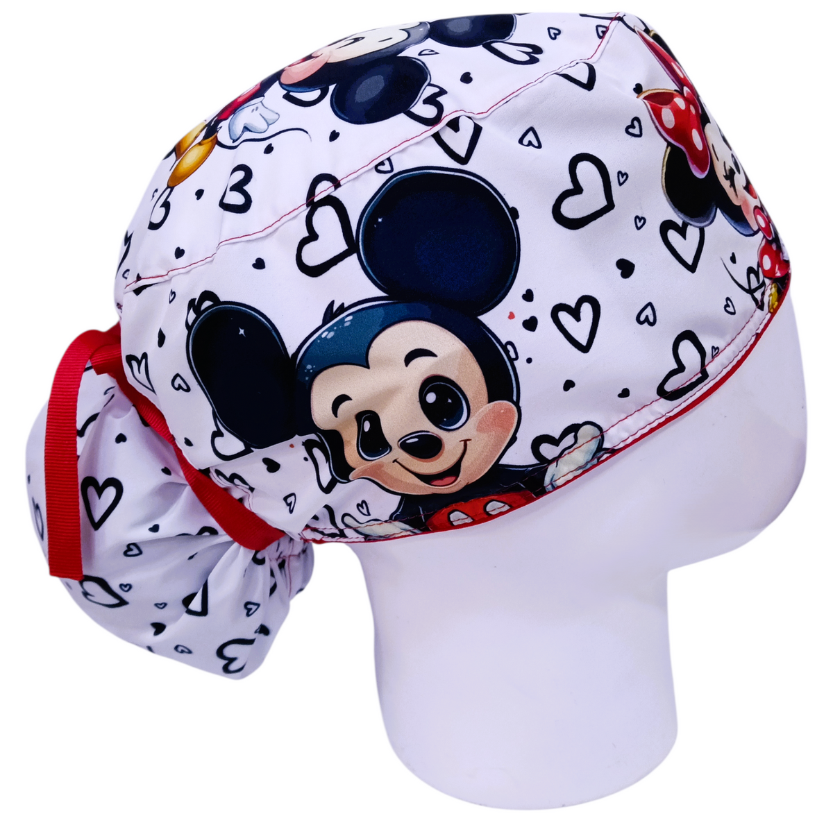 Gorro Quirúrgico Mujer y Portacarnet Minnie y Mickey Baby - gorro antifluido para mujer Doctools - foto 2