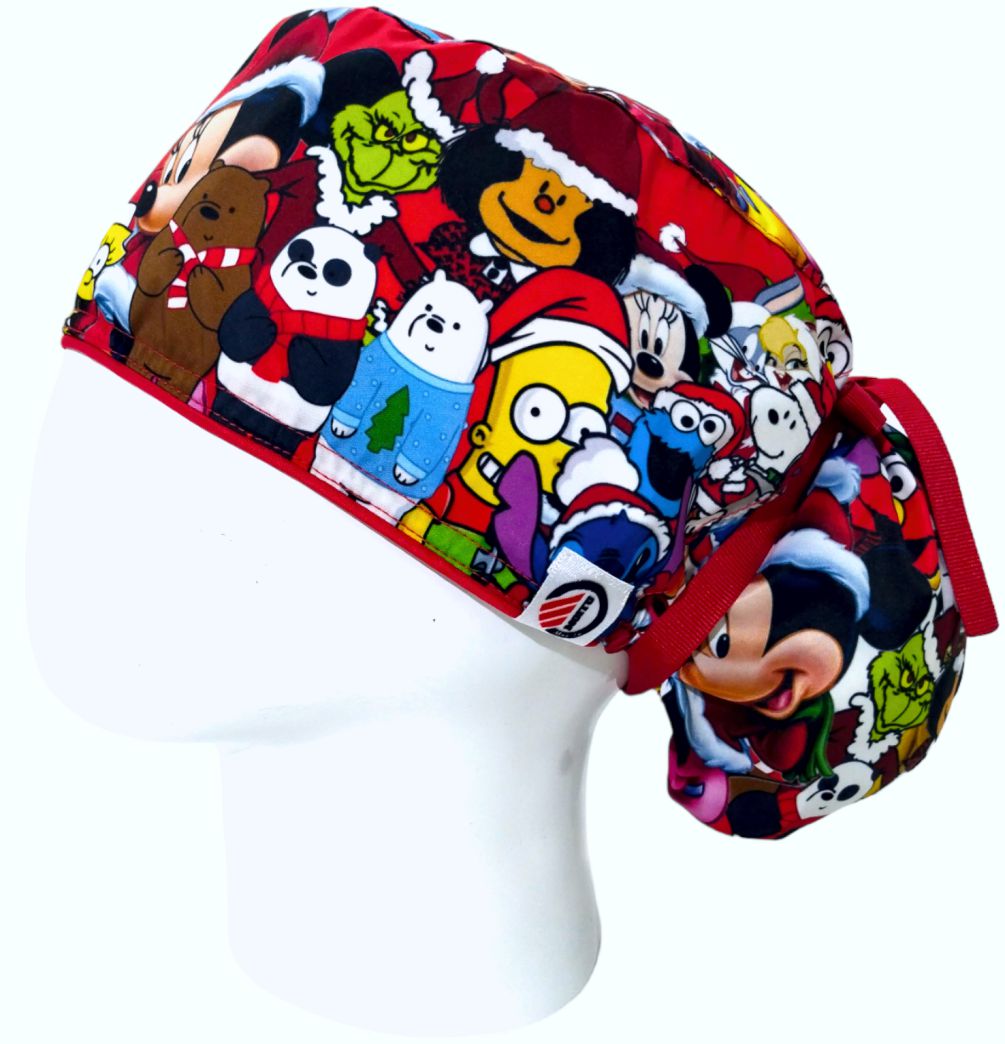 Gorro Quirúrgico Mujer y Portacarnet Modo Navidad - gorro antifluido para mujer Doctools - foto 1