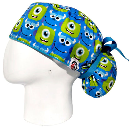 Gorro Quirúrgico Mujer y Portacarnet Monsters Inc Caritas - gorro antifluido para mujer Doctools - foto 1