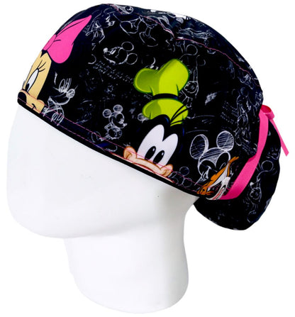 Gorro Quirúrgico Mujer y Portacarnet Minnie Friends - gorro antifluido para mujer Doctools - foto 1