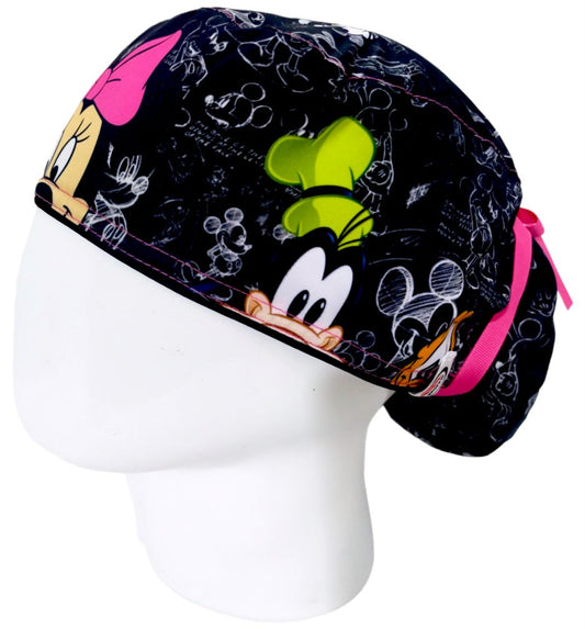 Gorro Quirúrgico Mujer y Portacarnet Minnie Friends - gorro antifluido para mujer Doctools - foto 1