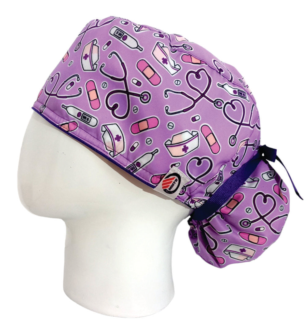 Gorro Quirúrgico Mujer y Portacarnet Nurse Enfermera - gorro antifluido para mujer Doctools - foto 1