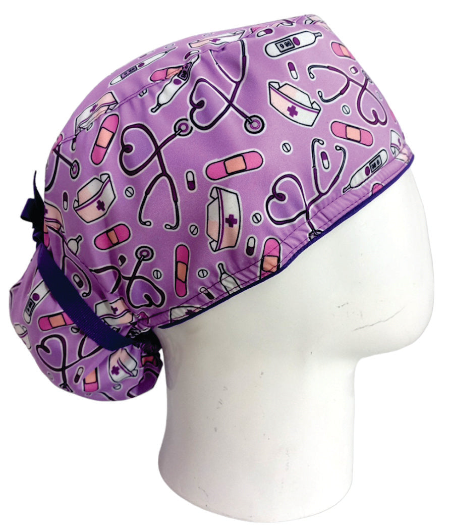 Gorro Quirúrgico Mujer y Portacarnet Nurse Enfermera - gorro antifluido para mujer Doctools - foto 2