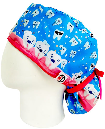 Gorro Quirúrgico Mujer y Portacarnet Ortodoncia - gorro antifluido para mujer Doctools - foto 1