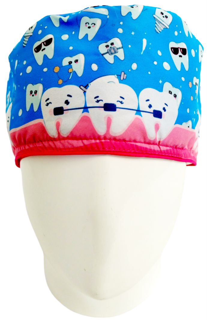 Gorro Quirúrgico Mujer y Portacarnet Ortodoncia - gorro antifluido para mujer Doctools - foto 3