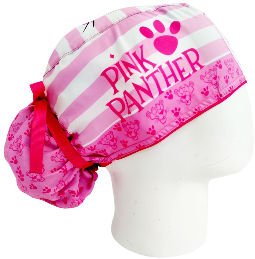 Gorro Quirúrgico Mujer y Portacarnet Pantera Rosa - gorro antifluido para mujer Doctools - foto 2