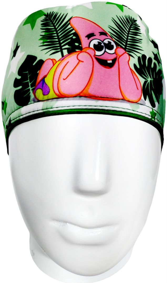Gorro Quirúrgico Mujer y Portacarnet Patricio Estrella Verde - gorro antifluido para mujer Doctools - foto 3