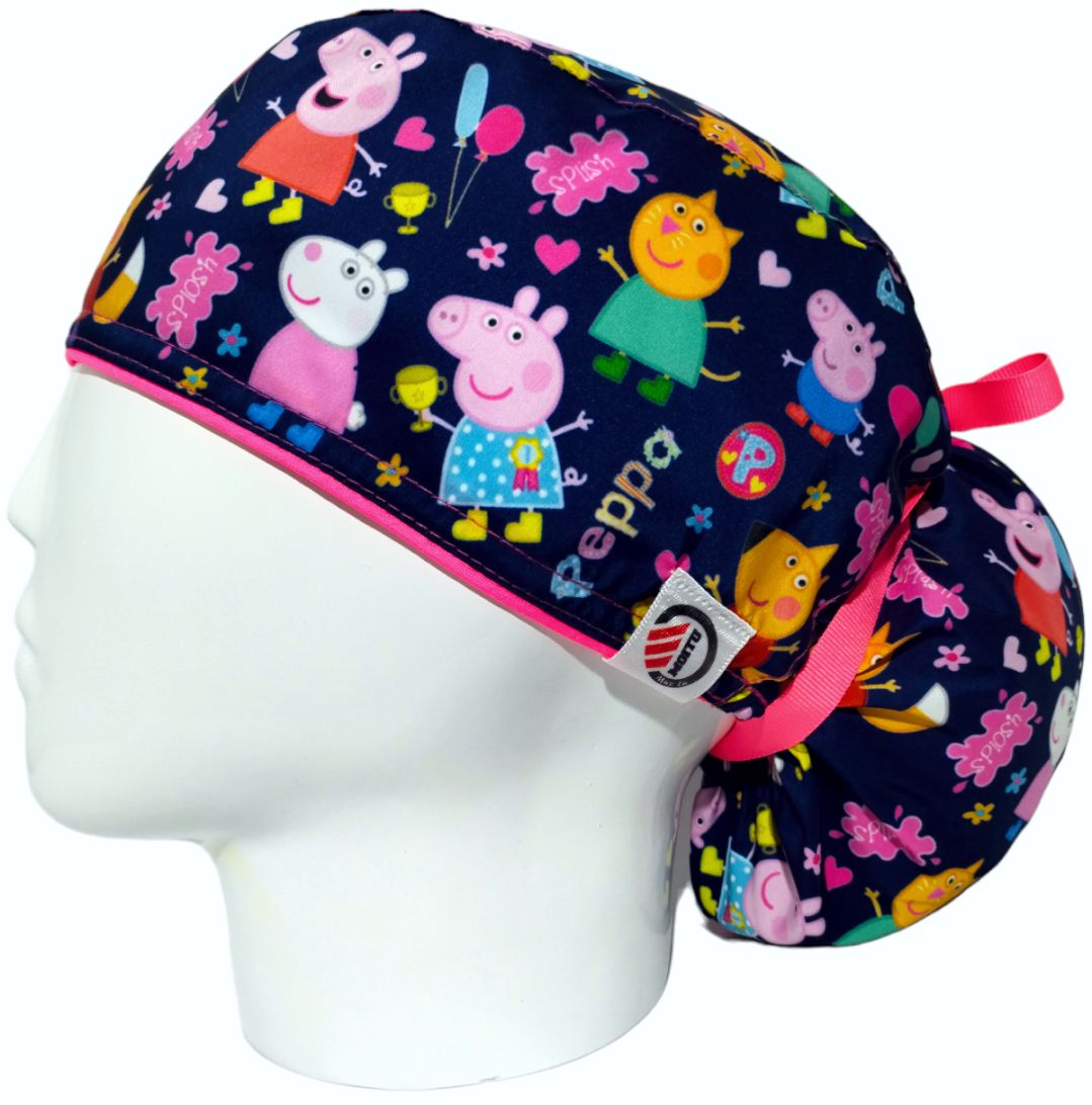 Gorro Quirúrgico Mujer y Portacarnet Peppa Pig - gorro antifluido para mujer Doctools - foto 1