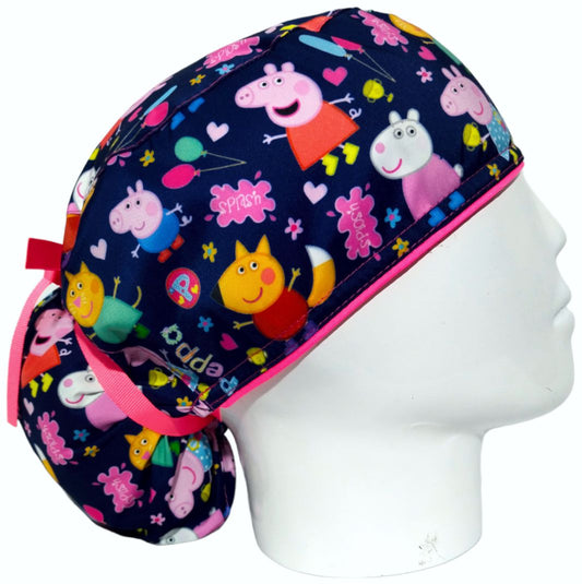 Gorro Quirúrgico Mujer y Portacarnet Peppa Pig - gorro antifluido para mujer Doctools - foto 2