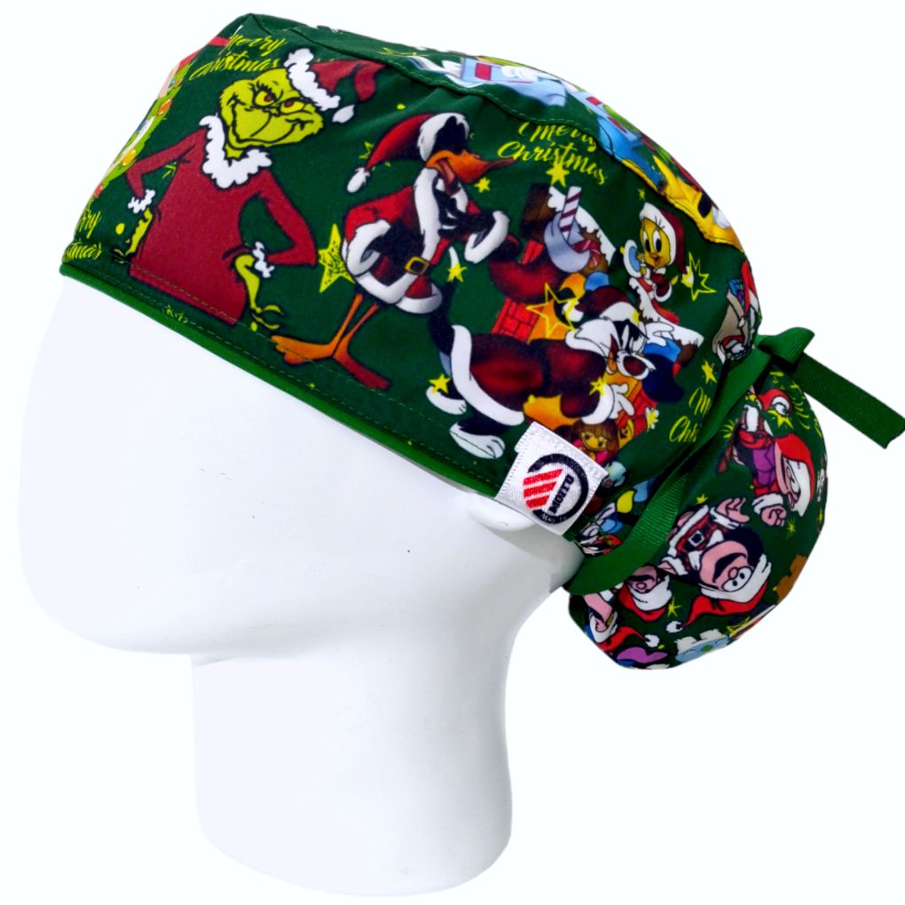 Gorro Quirúrgico Mujer y Portacarnet Personajes de Navidad - gorro antifluido para mujer Doctools - foto 1