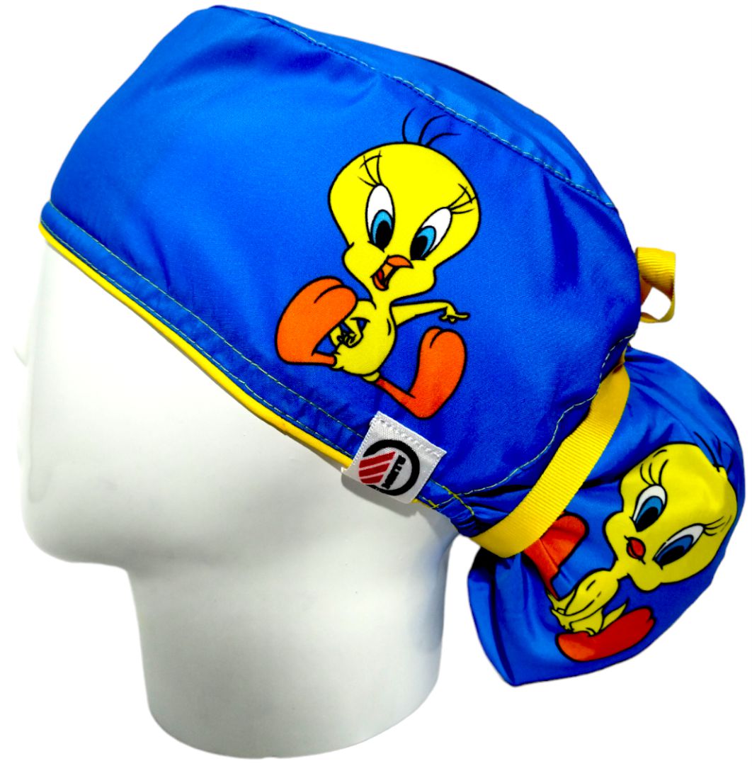 Gorro Quirúrgico Mujer y Portacarnet Piolín Azul - gorro antifluido para mujer Doctools - foto 1