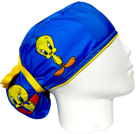 Gorro Quirúrgico Mujer y Portacarnet Piolín Azul - gorro antifluido para mujer Doctools - foto 2