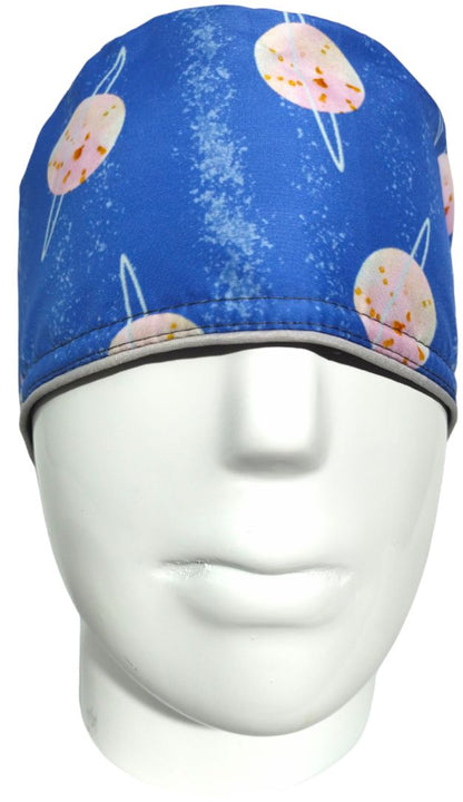 Gorro Quirúrgico Mujer y Portacarnet Planetas - gorro antifluido para mujer Doctools - foto 3