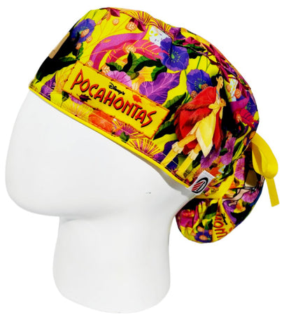 Gorro Quirúrgico Mujer y Portacarnet Pocahontas Amarillo - gorro antifluido para mujer Doctools - foto 1