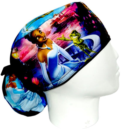 Gorro Quirúrgico Mujer y Portacarnet La Princesa y el Sapo - gorro antifluido para mujer Doctools - foto 2