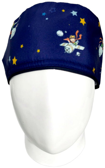 Gorro Quirúrgico Mujer y Portacarnet Principito Azul - gorro antifluido para mujer Doctools - foto 3