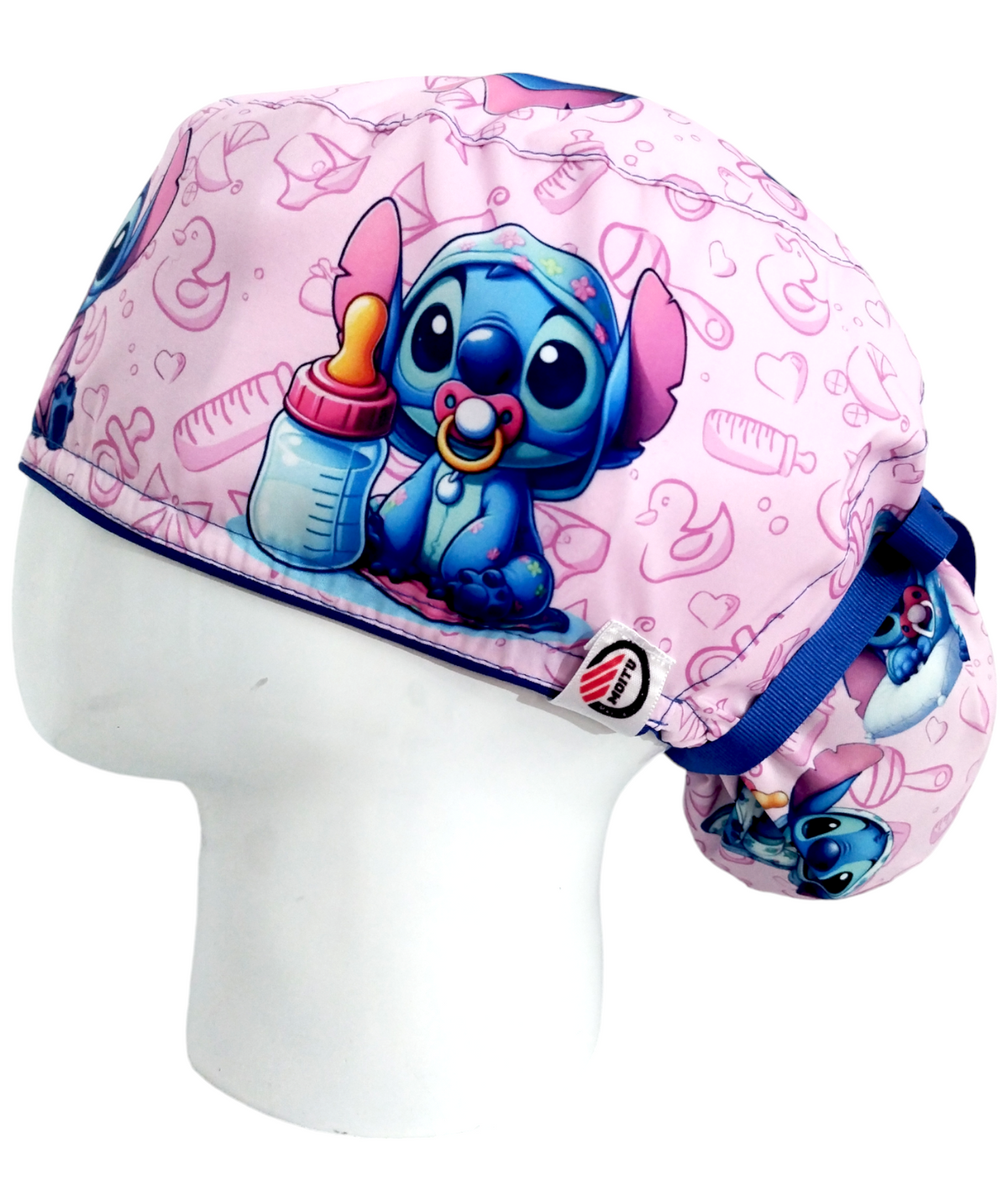 Gorro Quirúrgico Mujer y Portacarnet Stitch Baby - gorro antifluido para mujer Doctools - foto 1