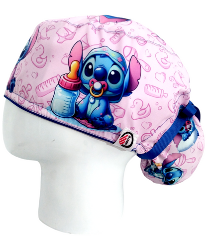 Gorro Quirúrgico Mujer y Portacarnet Stitch Baby - gorro antifluido para mujer Doctools - foto 1