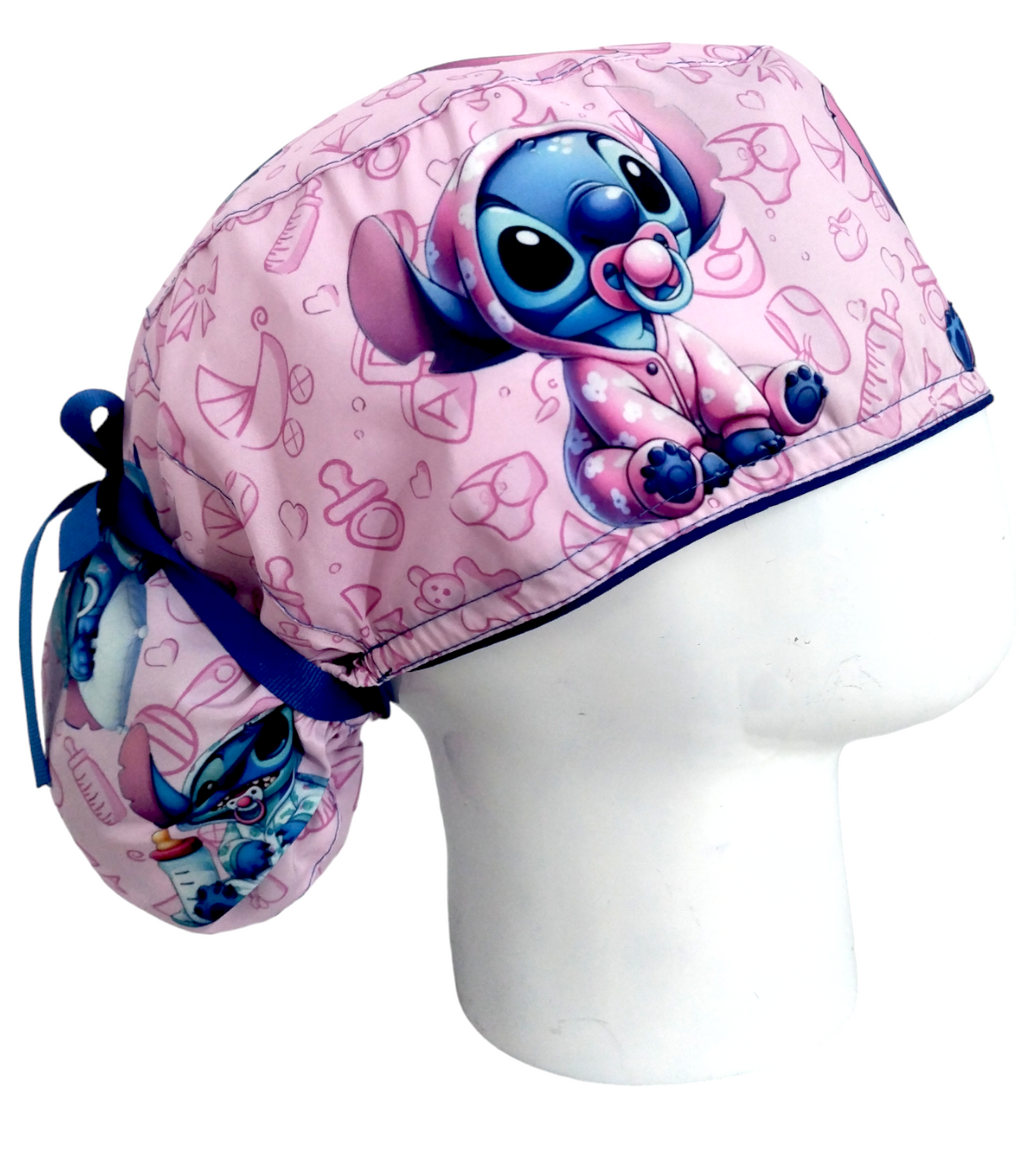 Gorro Quirúrgico Mujer y Portacarnet Stitch Baby - gorro antifluido para mujer Doctools - foto 2