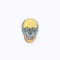Pin Metálico Color Skull Anatomy