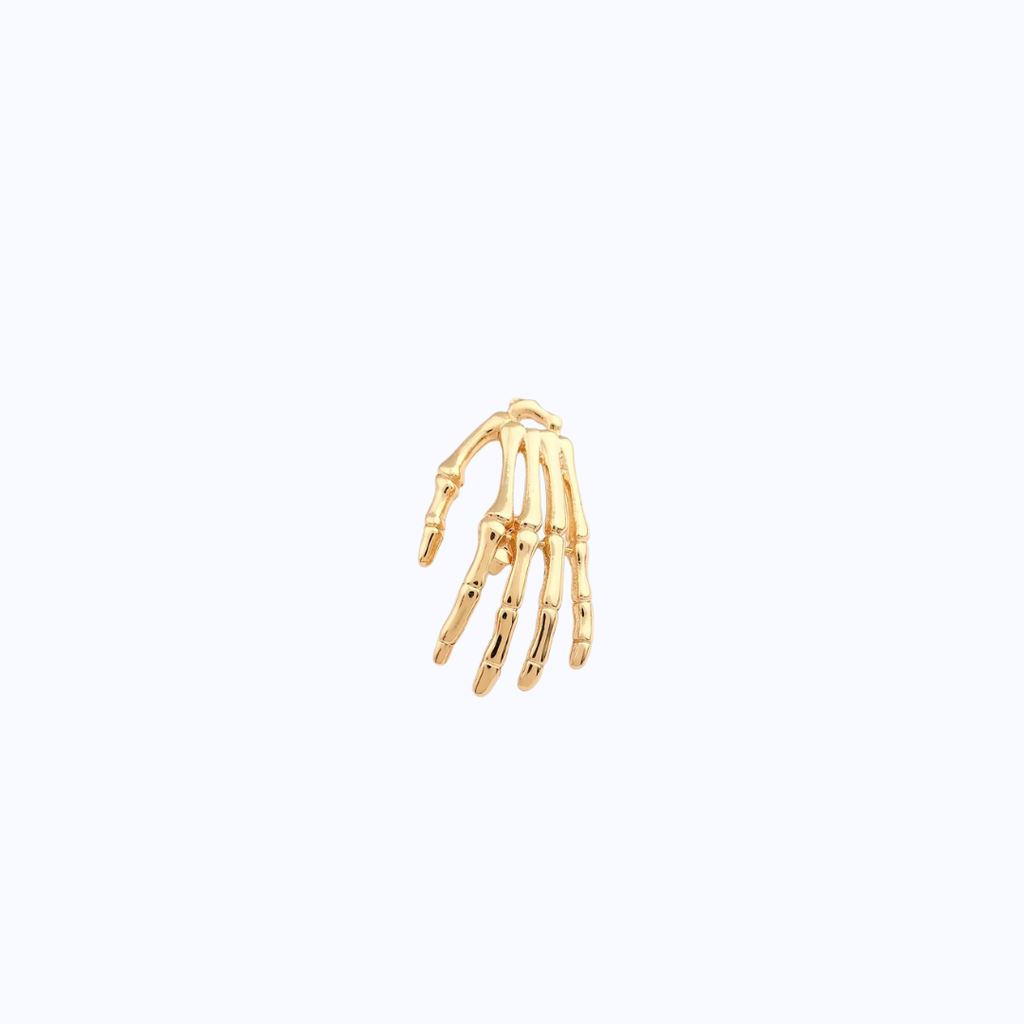 Pin Metálico Mano Esquelética