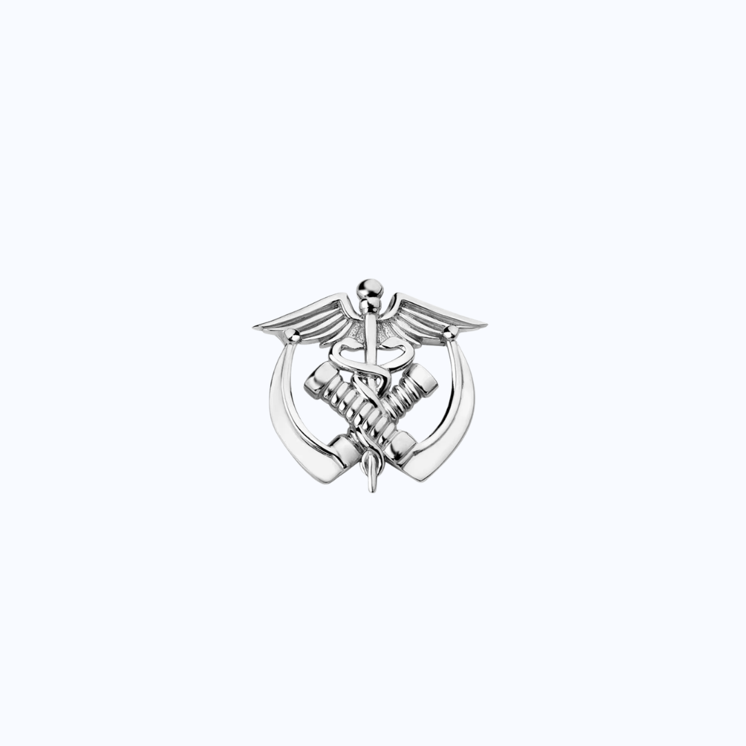 Anesthesia Caduceus Metal Pin