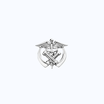 Anesthesia Caduceus Metal Pin