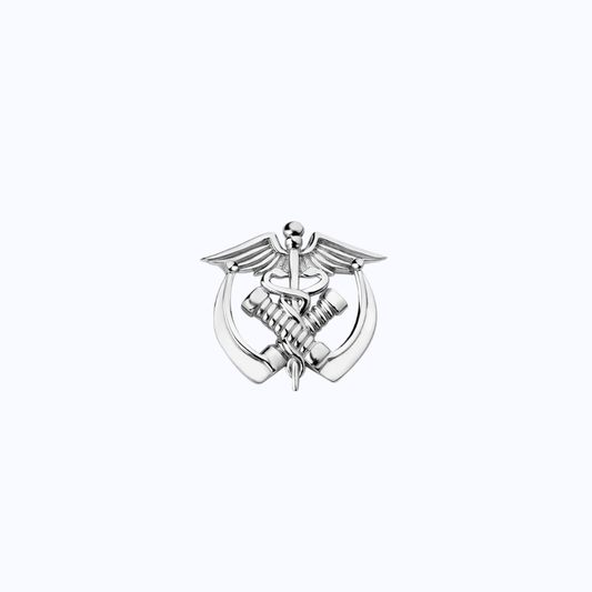 Anesthesia Caduceus Metal Pin