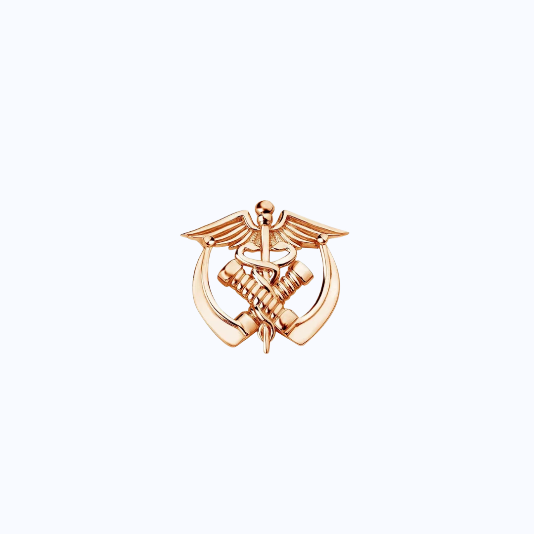 Anesthesia Caduceus Metal Pin