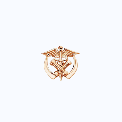 Anesthesia Caduceus Metal Pin