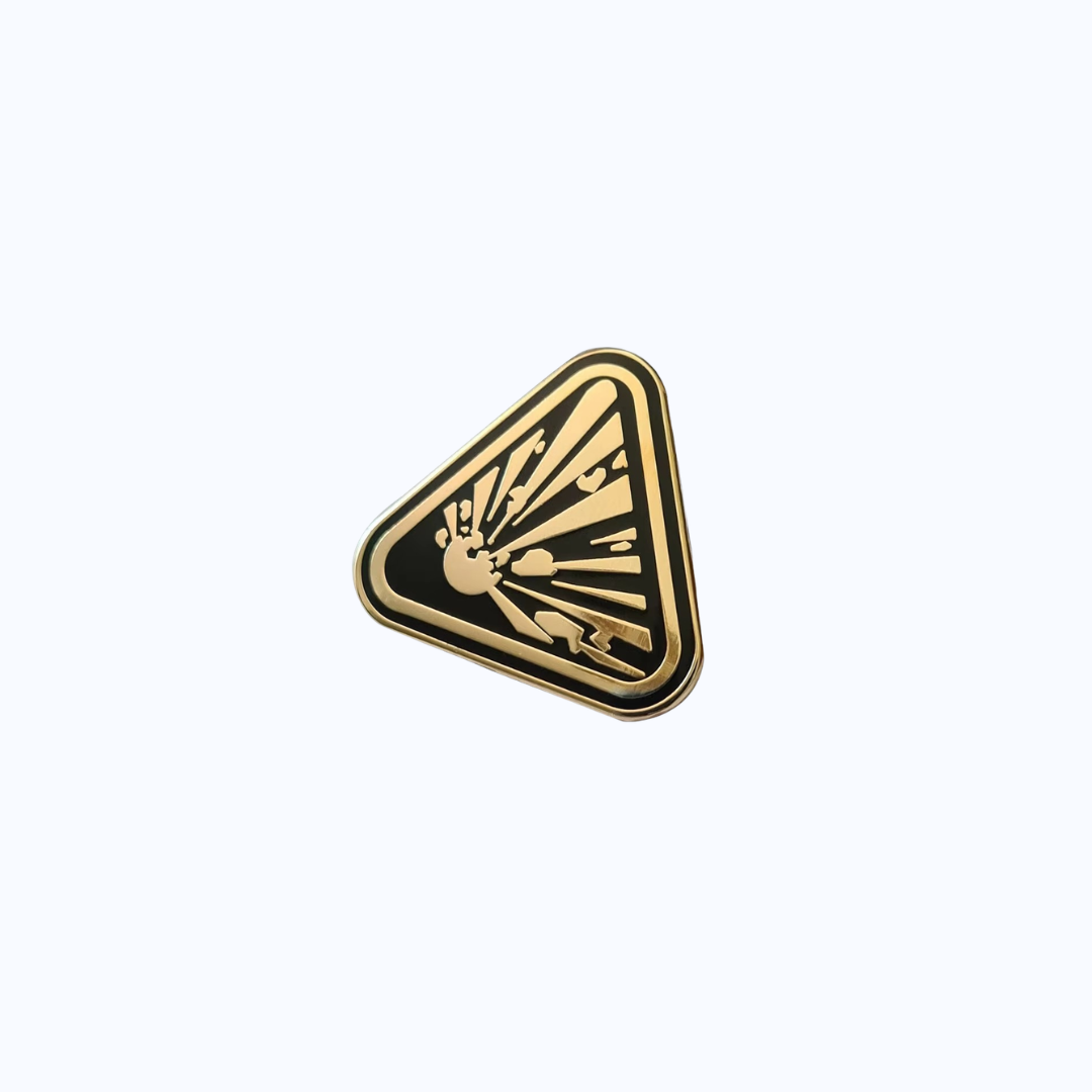 Pin Metálico Impact Warning