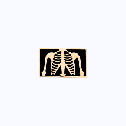 Metallic Rib Cage X-Ray Pin