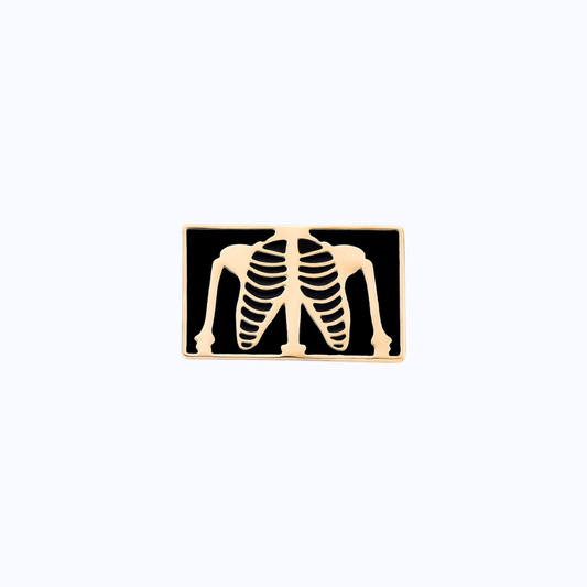 Metallic Rib Cage X-Ray Pin