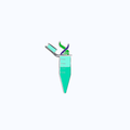 Pin Metálico Microtubo ADN