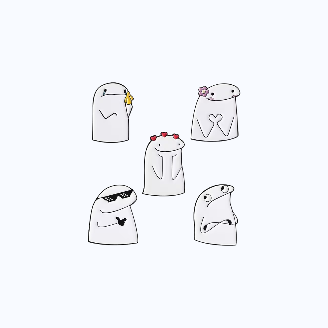 Set x5 de Pines Metálicos Mood Blob