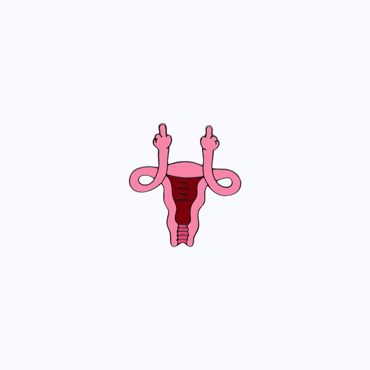 Uterine Love Metal Pin