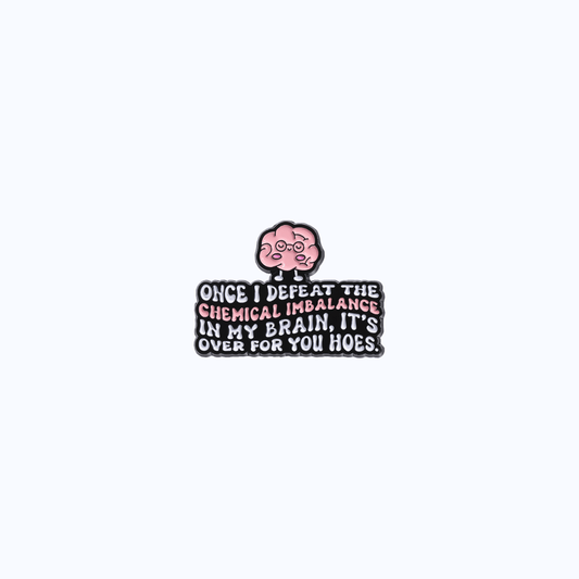 Metallic Brain Base Anatomy Pin