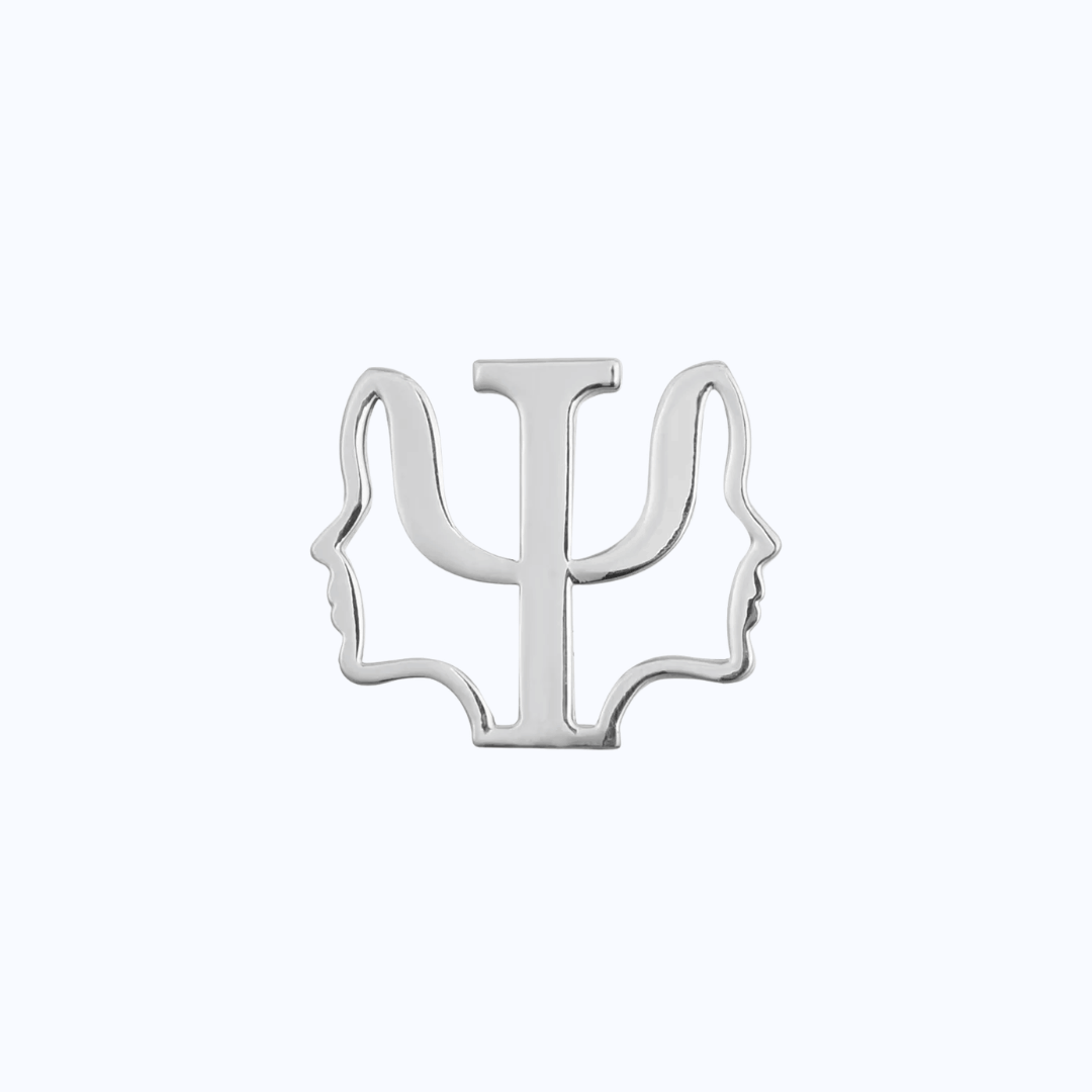 Pin Metálico Psicología Símbolo Psi