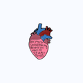 Pin Metálico Corazón Anatómico "Are You My Sinoatrial Node?"