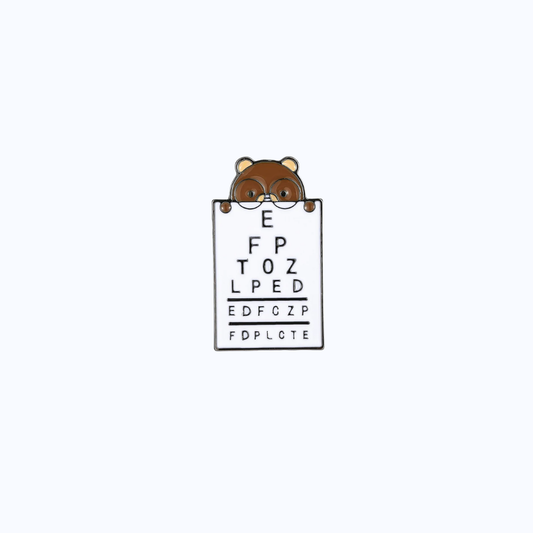 Metal Pin Vision Bear Optometric Chart