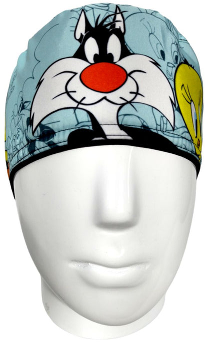 Gorro Quirúrgico Mujer y Portacarnet Silvestre Azul - gorro antifluido para mujer Doctools - foto 3