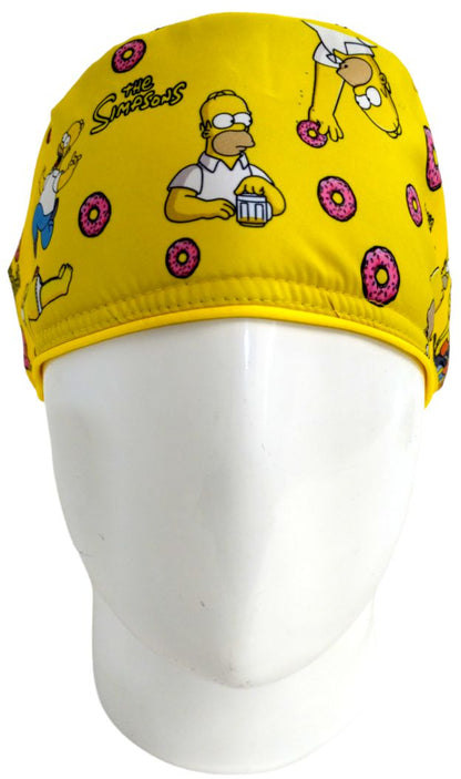 Gorro Quirúrgico Mujer y Portacarnet Simpson Amarillo - gorro antifluido para mujer Doctools - foto 3
