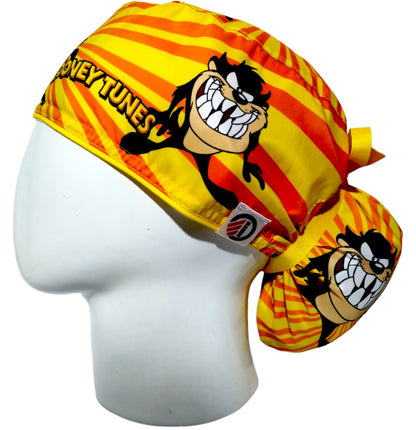 Gorro Quirúrgico Mujer y Portacarnet Taz Amarillo - gorro antifluido para mujer Doctools - foto 1