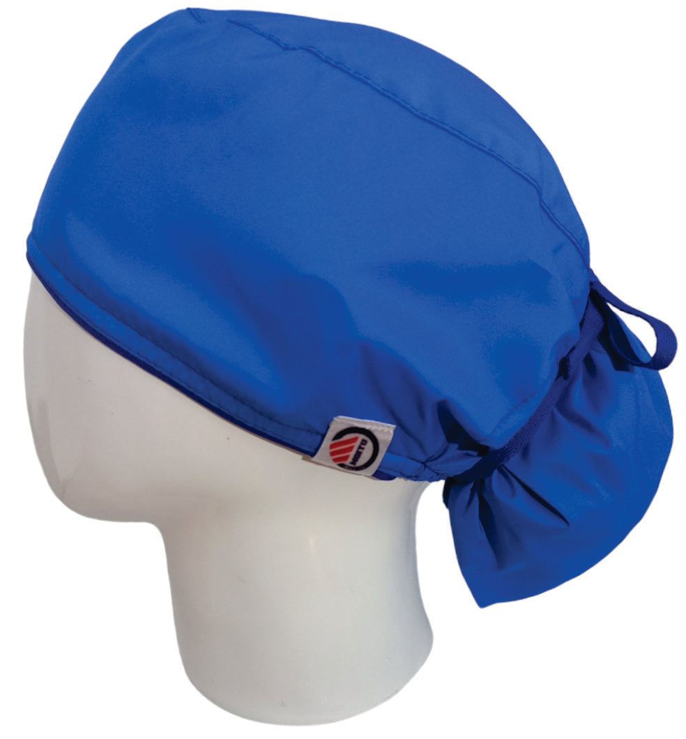 Gorro Quirúrgico Mujer y Portacarnet Unicolor Azul Rey - gorro antifluido para mujer Doctools - foto 1