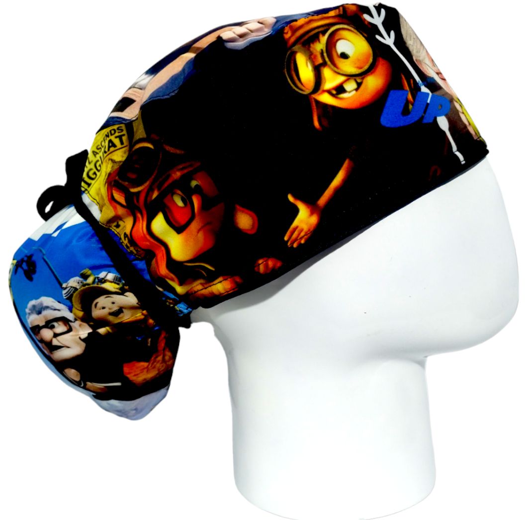 Gorro Quirúrgico Mujer y Portacarnet Up Personajes - gorro antifluido para mujer Doctools - foto 2