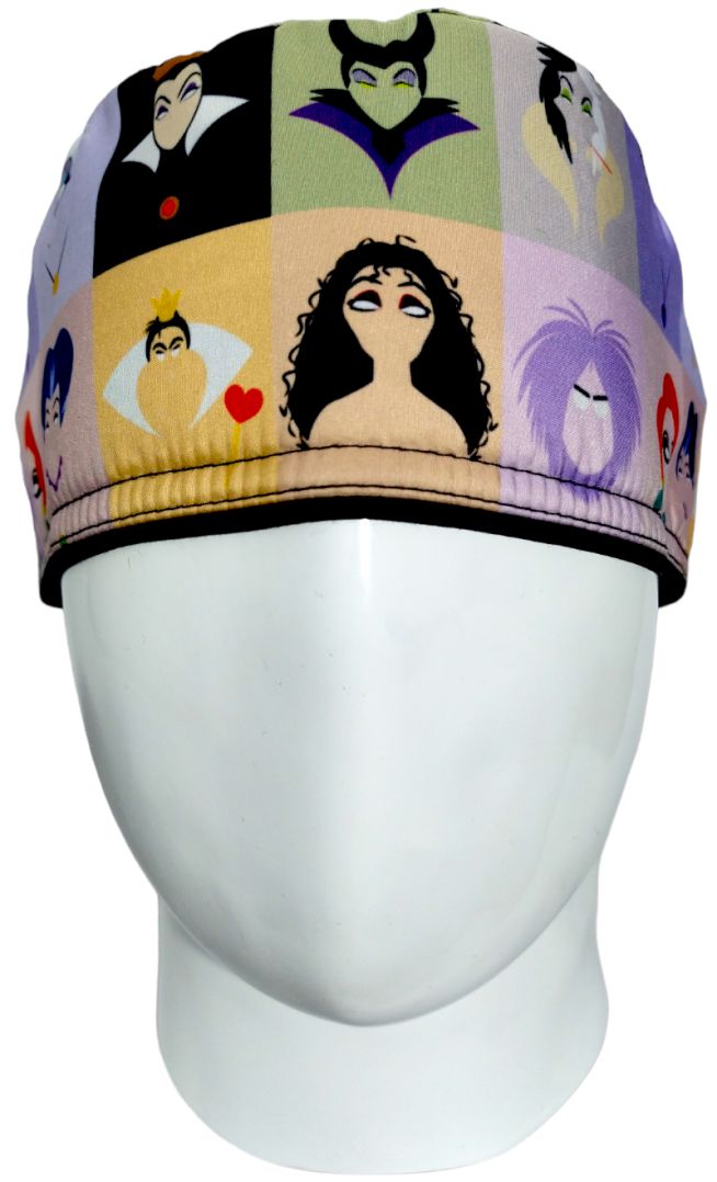 Gorro Quirúrgico Mujer y Portacarnet Villanas Disney - gorro antifluido para mujer Doctools - foto 3