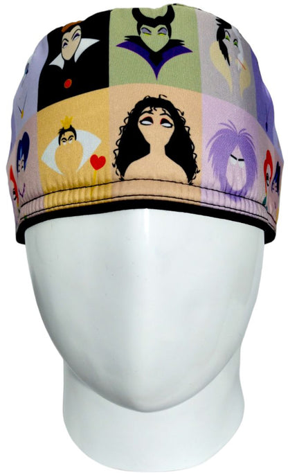 Gorro Quirúrgico Mujer y Portacarnet Villanas Disney - gorro antifluido para mujer Doctools - foto 3