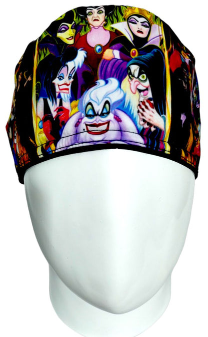 Gorro Quirúrgico Mujer y Portacarnet Villanas Negro - gorro antifluido para mujer Doctools - foto 3